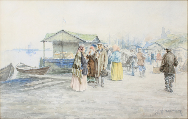 Балунин Михаил Абрамович. На пристани